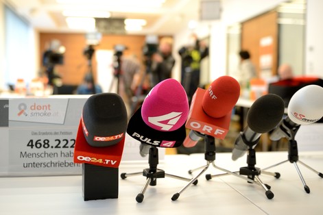 Großer Medien-Andrang beim Volksbegehren-Start